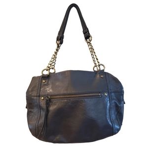 The Sak Handbag Black Leather Shoulder Bag Chain Purse